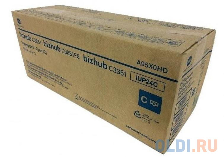 Блок барабана Konica Minolta IUP-24C 50000стр Голубой