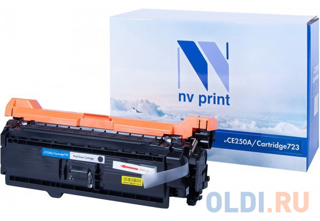 Картридж NVP совместимый NV-CE250A/NV-723 Black универсальные для HP/Canon Color LaserJet CP3525/ CP3525n/ CP3525dn/ CP3525x/ LBP 7750 i-Sensys 7750cd