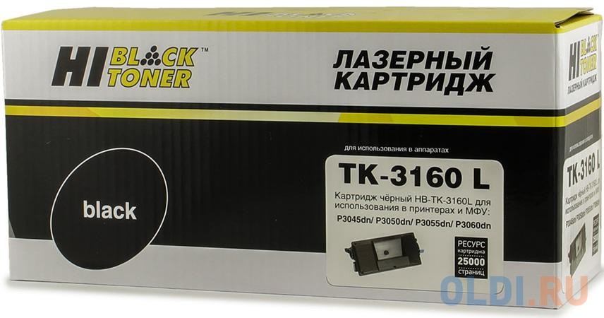 Картридж Hi-Black TK-3160L 25000стр Черный