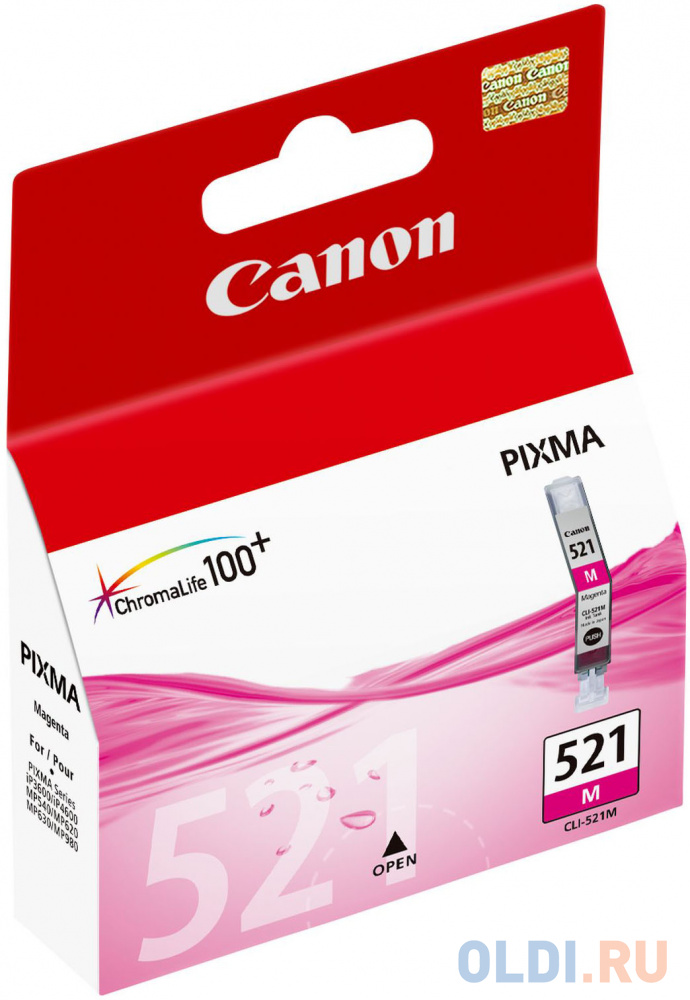 Картридж Canon CLI-521M CLI-521M CLI-521M 447стр Пурпурный