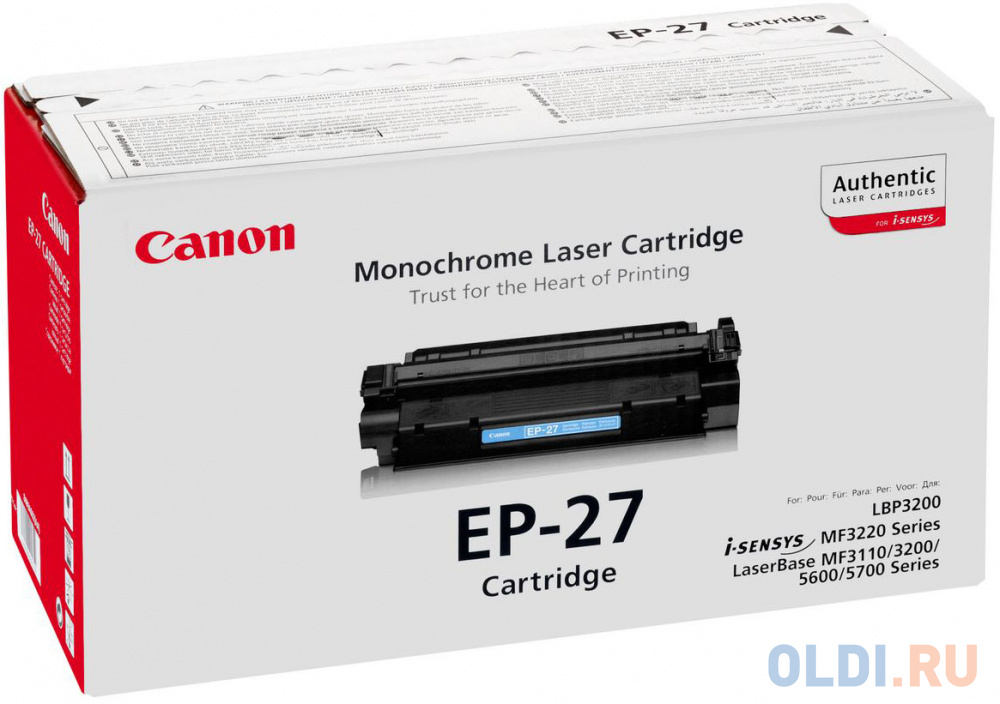 Картридж Canon EP-27 EP-27 EP-27 EP-27 2500стр Черный