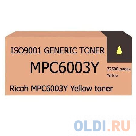 Тонер-картридж Ricoh Aficio MP C4503/C4504/C5503/C5504/C6003/C6004, type MPC6003E yellow (туба, 450г) ELP Imaging®