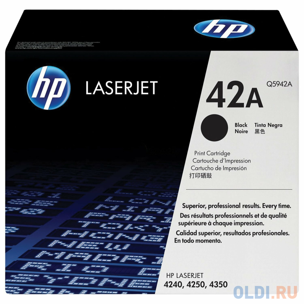 Картридж лазерный HP (Q5942А) LaserJet 4250/4350 и другие, №42А, оригинальный, ресурс 10000 страниц, Q5942A