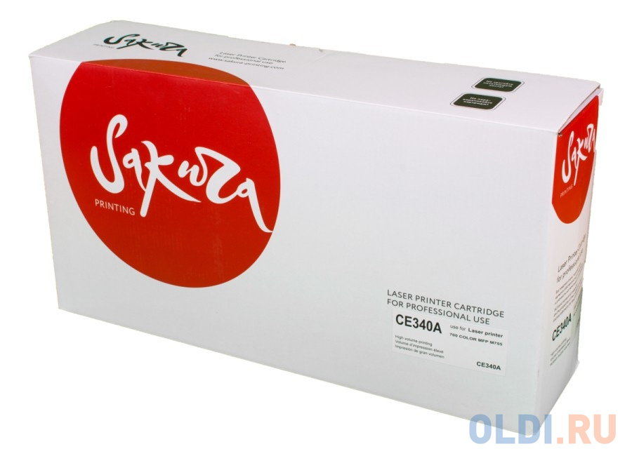 Картридж Sakura CE340A (651A) для HP LJ 700/LJ 775, черный, 13500 к.