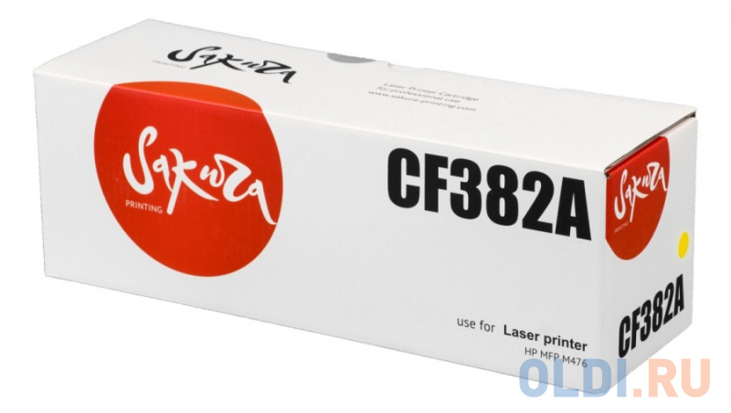 Картридж Sakura CF382A 2700стр Желтый