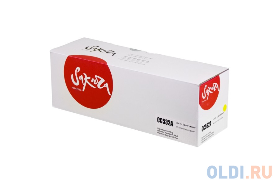 Картридж Sakura CC532A (304A) для HP LJ CM2320fxiMFP/CM2320nMFP/CM2320nfMFP/CP2025/CP2025n/CP2025dn/CP2025, желтый, 2800 к.