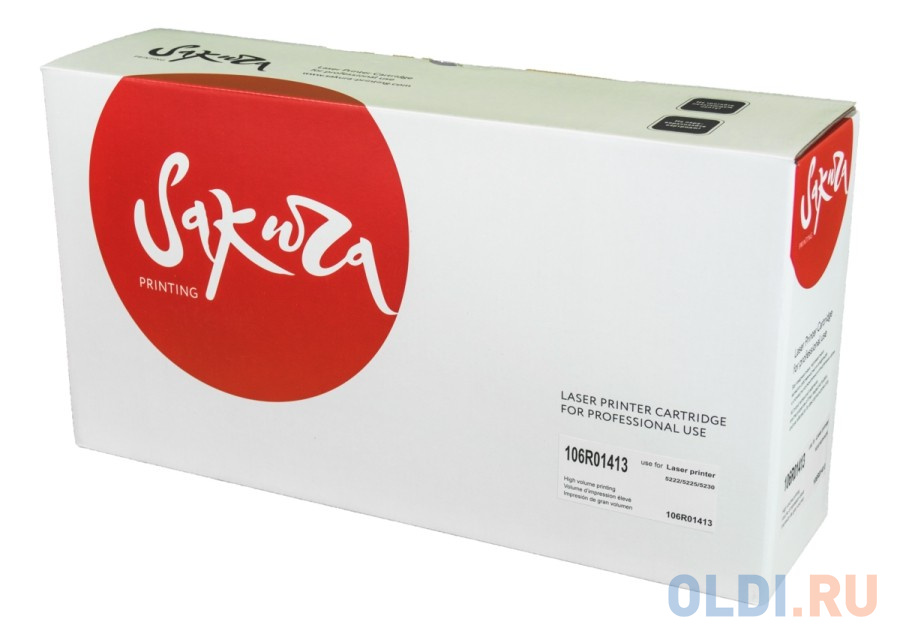 Картридж Sakura 106R01413 для XEROX WC5222, черный, 20000 к.