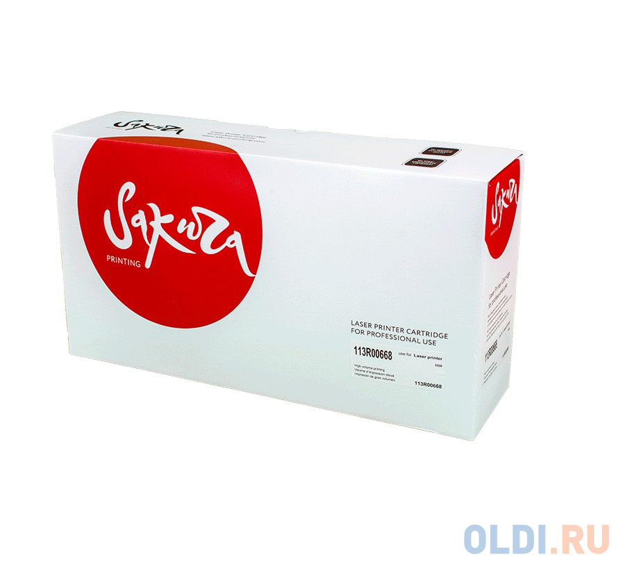 Картридж Sakura 113R00668 для XEROX Phaser5500, черный, 30000 к.