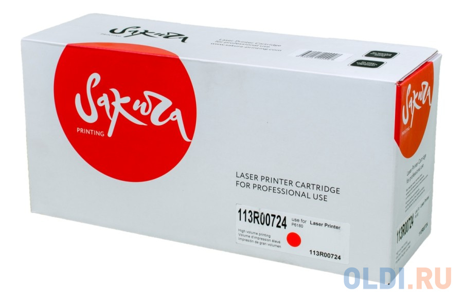 Картридж Sakura 113R00724 для XEROX Phaser 6180mfp/6180n/6180dn/6180vn/6180, пурпурный, 6000 к.