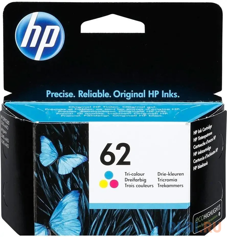 Картридж HP 62 165стр Многоцветный