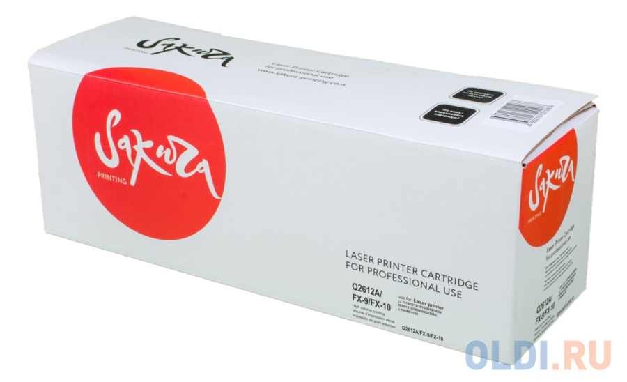 Картридж Sakura Q2612A/FX-9/FX-10 2000стр Черный