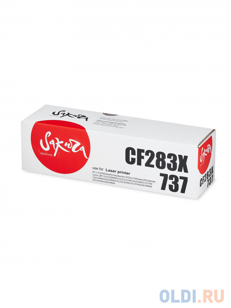 Картридж Sakura CF283X/737 2200стр Черный