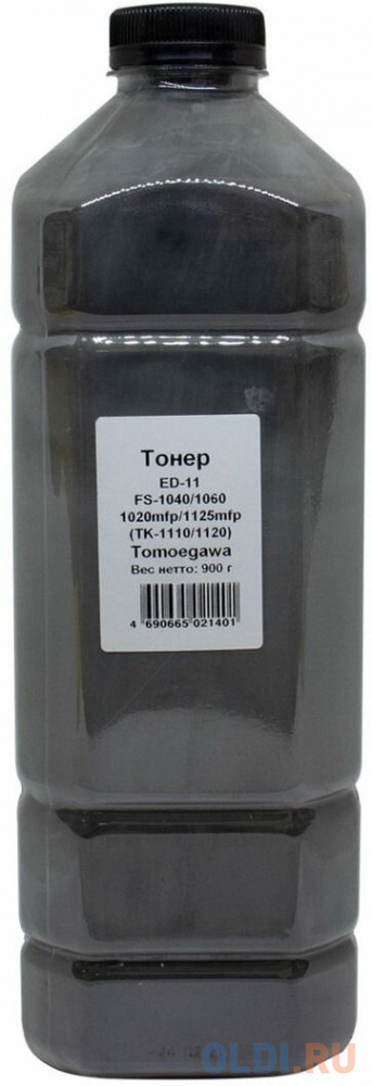 Tomoegawa TK-1110/1120/1115/1125 Тонер  ED-11 для Kyocera FS-1020/1025/1120/1300/1125, 900г, канистра