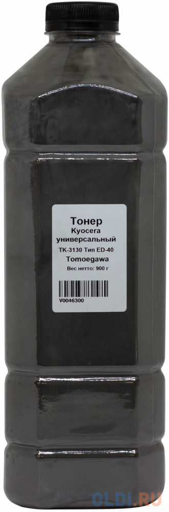  Tomoegawa Тонер универсальный для Kyocera TK-3130, Тип ED-40, Bk, 900 г, канистра