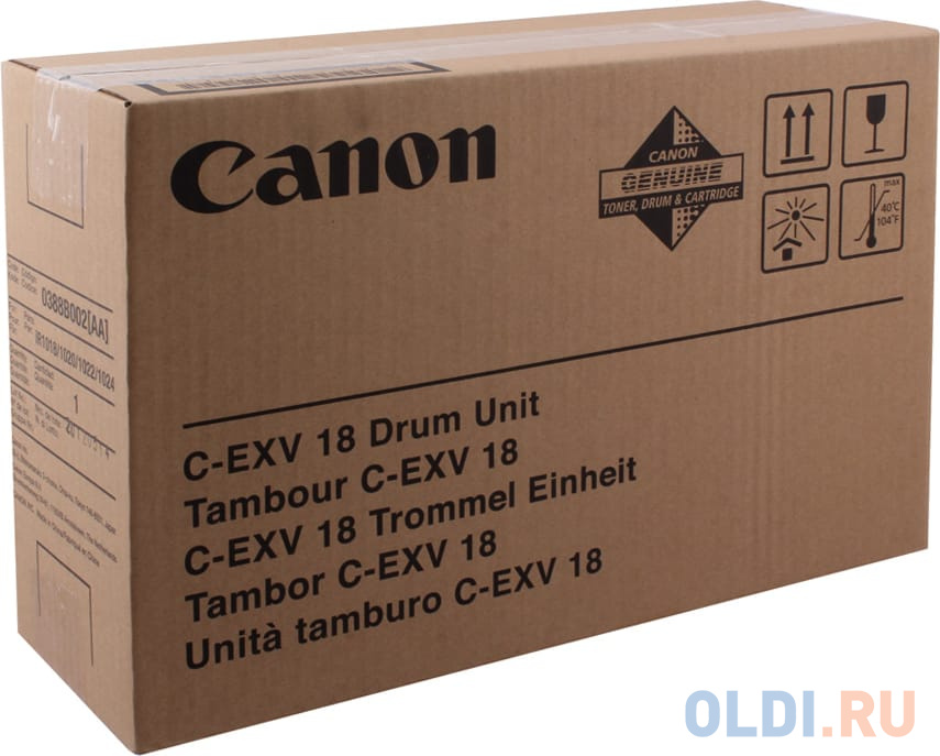 Фотобарабан Canon C-EXV18 для  Ir1018/1020. Чёрный. 27000 страниц.