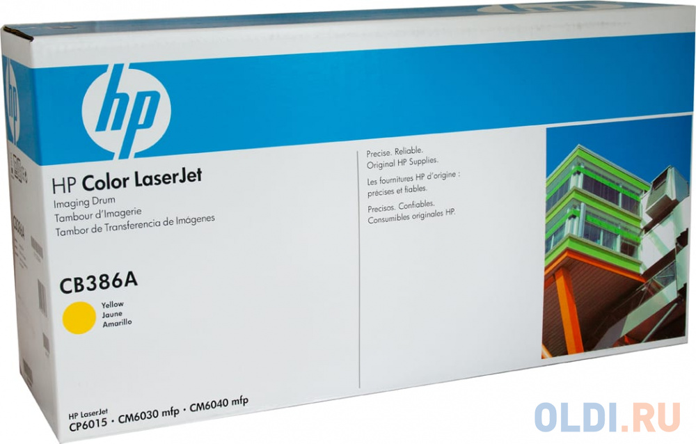 Картридж HP CB386A (барабан) для принтеров Color LaserJet 6015/6030/6040. Желтый. 35000 страниц.