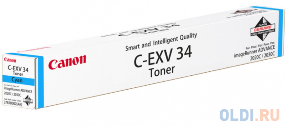 Тонер Canon C-EXV34C C-EXV34C C-EXV34C 16000стр Голубой