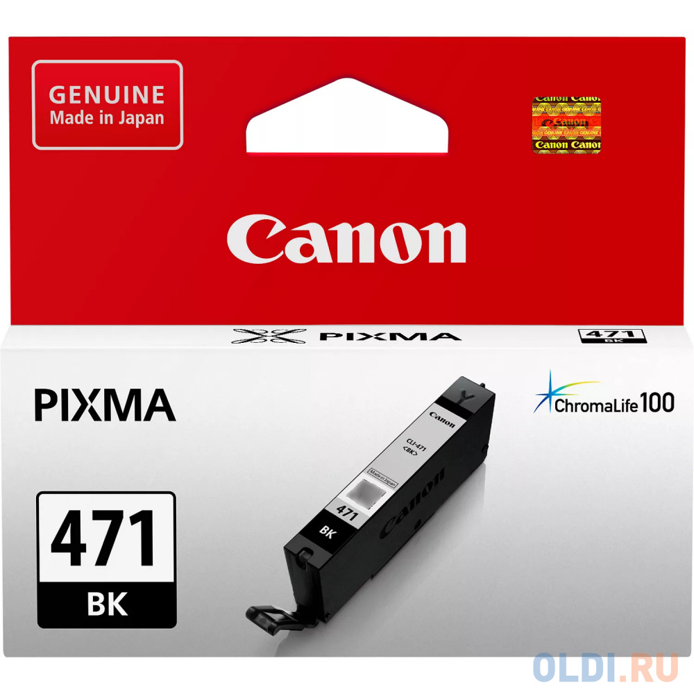 Картридж Canon CLI-471BK 398стр Черный