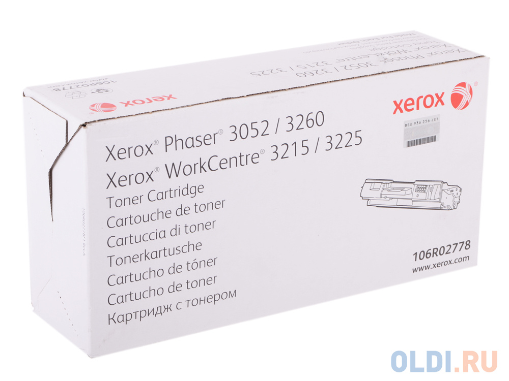  Тонер-картридж Xerox 106R02778 3000стр Черный