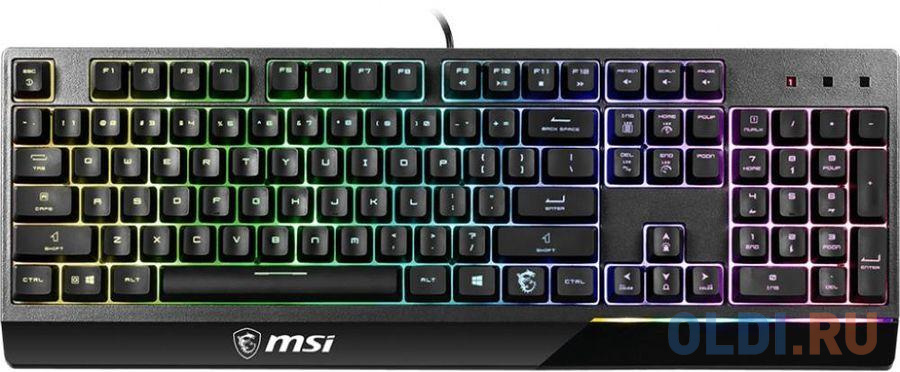 Клавиатура проводная MSI VIGOR GK50 LOW PROFILE USB черный