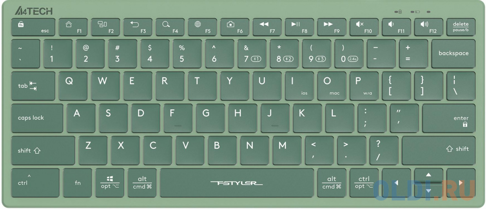 Клавиатура A4TECH Fstyler FBX51C Green Радио Bluetooth