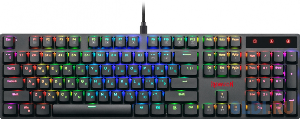Клавиатуры Defender  ОЛДИ Клавиатура Defender Redragon Apas Black USB