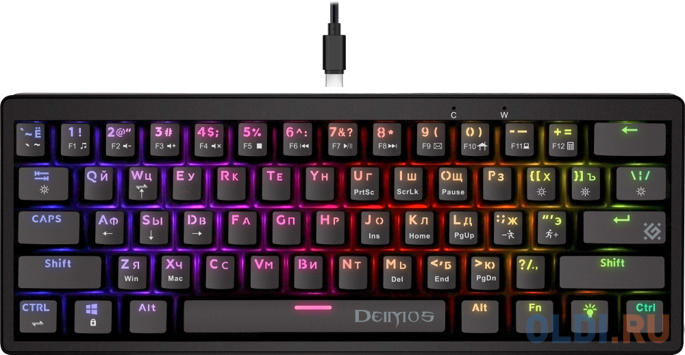 Клавиатуры Defender Клавиатура Defender Deimos GK-303 Black USB