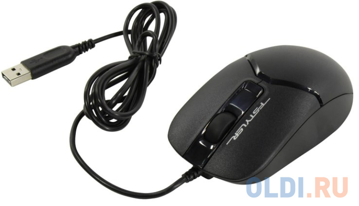 Мышь проводная A4TECH Fstyler FM12 чёрный USB