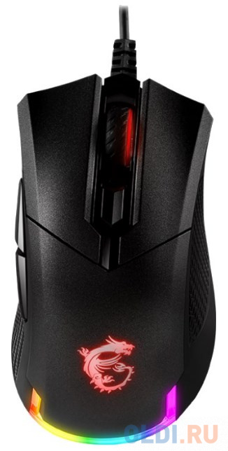 Мышь MSI Clutch GM50 черный оптическая (7200dpi) USB2.0 (6but)