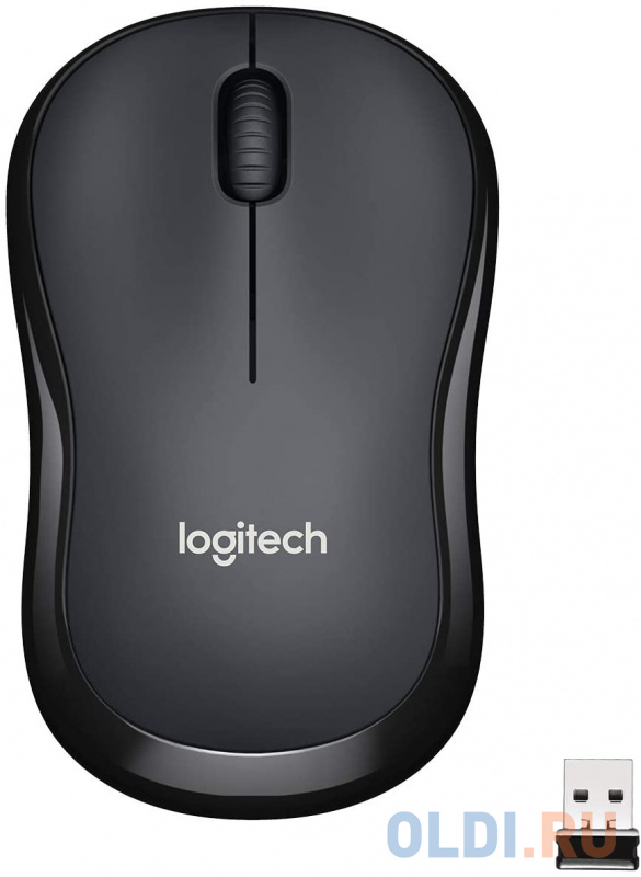 Мышь беспроводная Logitech M221 SILENT чёрный USB (910-006510/910-004882)