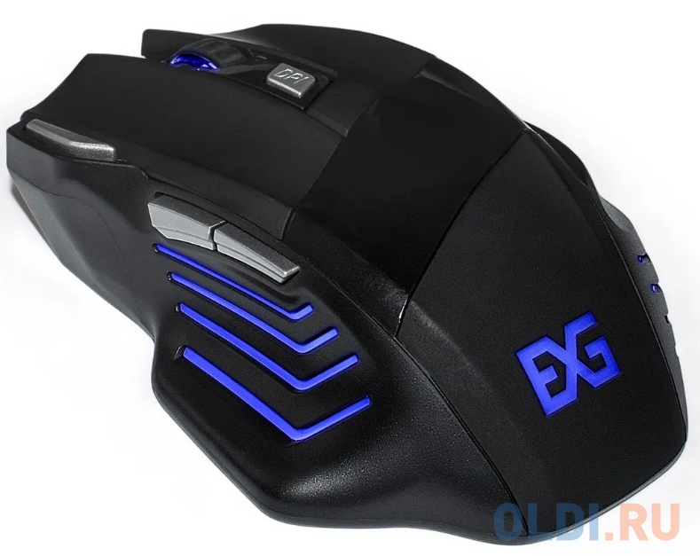 Exegate EX289487RUS Мышь ExeGate Gaming Standard Laser GML-793 (USB, лазерная, 800/1600/2400/3200dpi, 7 кнопок и колесо прокрутки, балансировочные гру