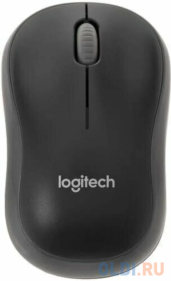 Мышь Logitech M186 черный/серый оптическая (1000dpi) беспроводная USB2.0 для ноутбука (2but)