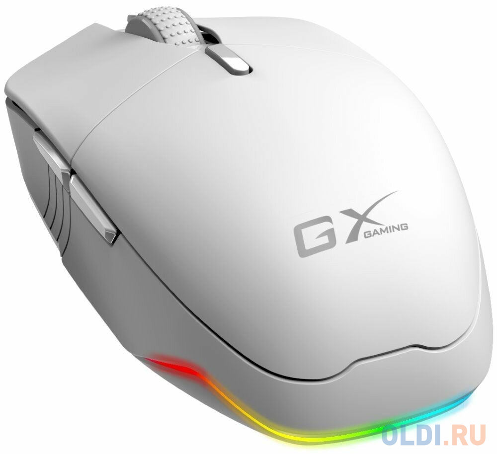 Wireless mouse Genius Scorpion M58250, RGB, AI COPILOT, 800/1600/2400/3200 DPI, color: white