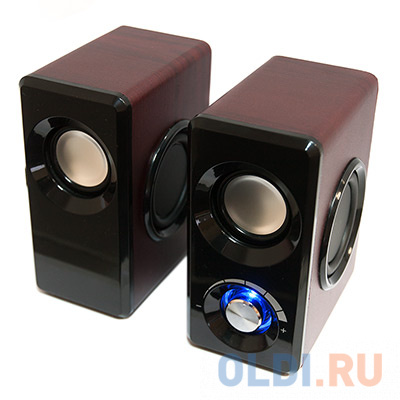 Колонки Dialog Stride AST-25UP CHERRY - 2.0, 6W RMS, вишневые, питание от USB