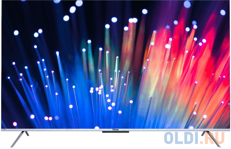 65" Телевизор HAIER Smart TV S3, QLED, 4K Ultra HD, серебристый, СМАРТ ТВ, Android