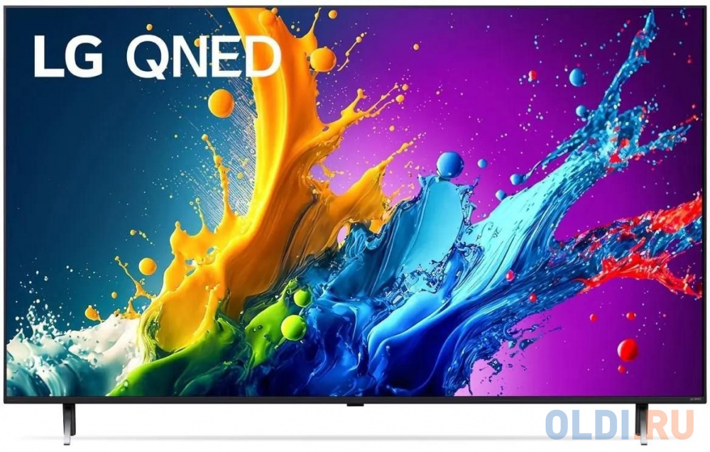 Телевизор LED LG 55" 55QNED80T6A.ARUB черный титан 4K Ultra HD 60Hz DVB-T DVB-T2 DVB-C DVB-S DVB-S2 USB WiFi Smart TV (RUS)