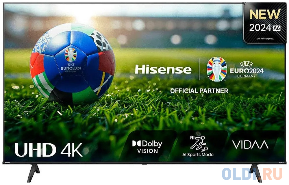 Телевизоры Hisense  ОЛДИ Телевизор ЖК 75'' Hisense/ 75", Ultra HD, Smart TV (ОС VIDAA U5), Wi-Fi, PCI 1600, DVB-T2/T/C/S2/S, 2х15W, CI+(1.4), 3хHDMI, 2хUSB, Wor