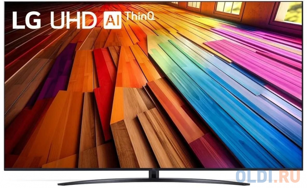 Телевизоры LG  ОЛДИ Телевизор LED LG 86" 86UT81006LA.ARUB черный 4K Ultra HD 60Hz DVB-T DVB-T2 DVB-C DVB-S2 USB WiFi Smart TV