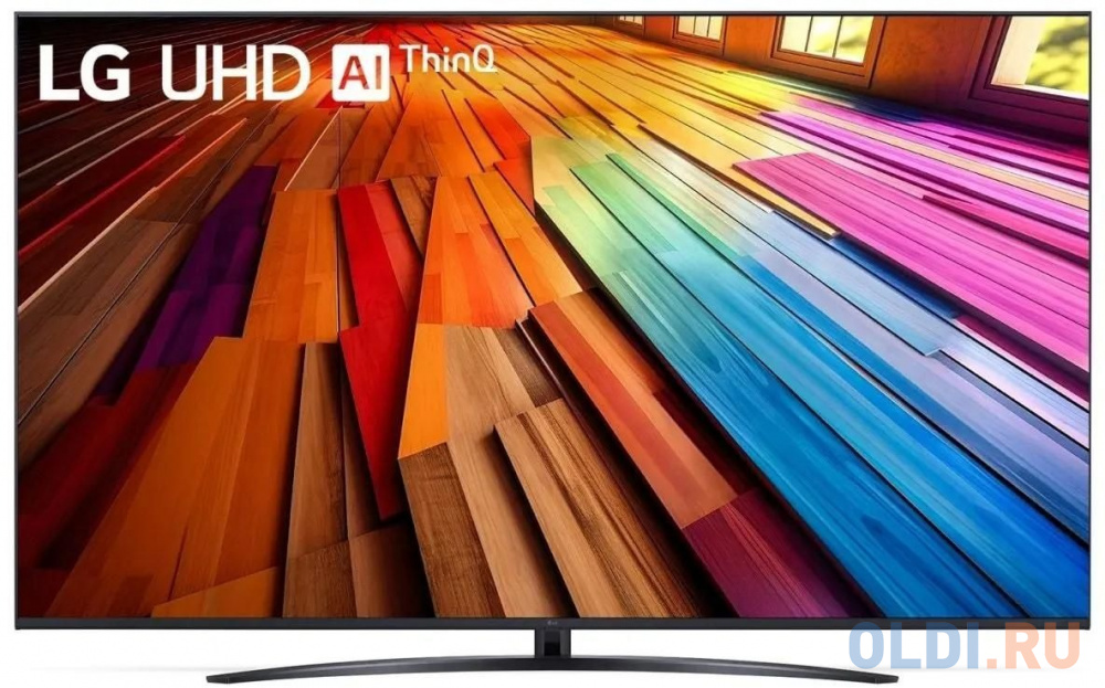 Телевизоры LG Телевизор LED LG 75" 75UT81006LA.ARUB черный 4K Ultra HD 60Hz DVB-T DVB-T2 DVB-C DVB-S2 USB WiFi Smart TV