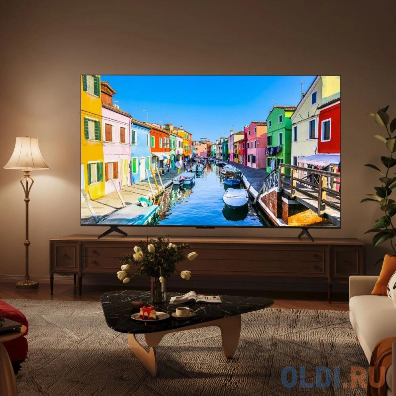 Телевизор QLED TCL 43" 43C655 черный 4K Ultra HD 60Hz DVB-T DVB-T2 DVB-C DVB-S DVB-S2 USB WiFi Smart TV (RUS)