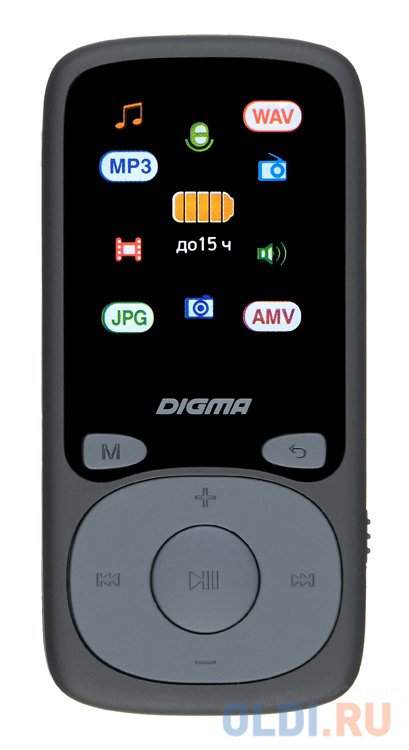 Плеер Hi-Fi Flash Digma B4 8Gb черный/1.8"/FM/microSDHC