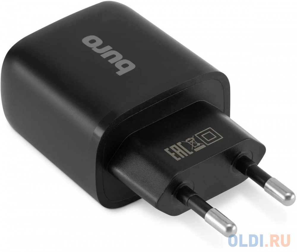 Сетевое зар./устр. Buro BUWG1 18W 3A (QC) USB-A универсальное черный (BUWG18P100BK)