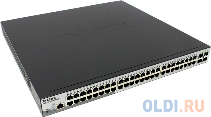 Коммутатор D-Link DGS-1210-52MPP/ME/B1A 48G 4SFP 48PoE 740W управляемый