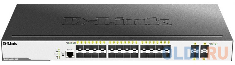  Коммутатор D-Link DGS-3000-28XS DGS-3000-28XS/B1A 24SFP 4SFP+ управляемый