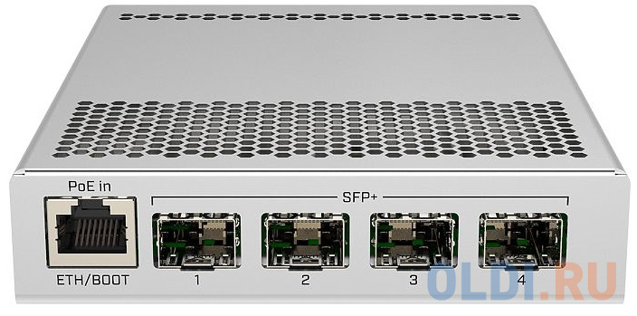 Коммутаторы MikroTik Коммутатор MikroTik CRS305-1G-4S+IN Cloud Router Switch 305-1G-4S+IN with 800MHz CPU, 512MB RAM, 1xGigabit LAN, 4 x SFP+ cages, RouterOS L5 or SwitchO