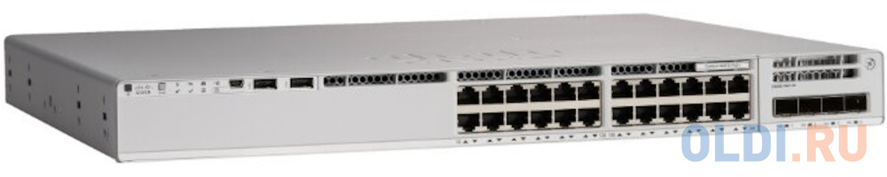 Catalyst 9200L 24-port full PoE+, 4x10Gb uplink, PS 1x600W, Network Essentials, PoE+ 370/740W , C9200L-24P-4X-E