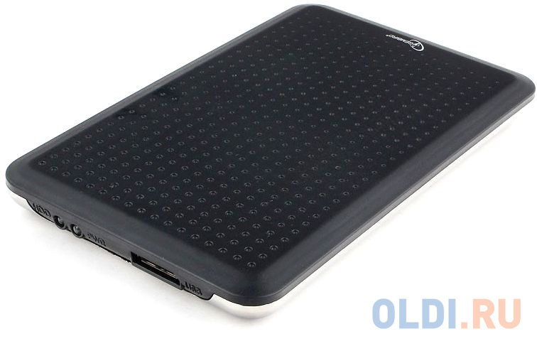  Внешний корпус 2.5" Gembird EE2-U3S-60, чёрный, USB 3.0, SATA, нержавеющая сталь