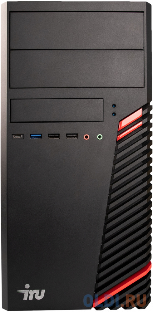 Компьютеры iRu  ОЛДИ ПК IRU 310 MT i7 12700 (2.1) 16Gb SSD1Tb UHDG 770 Windows 11 Professional GbitEth 400W черный (2007046)