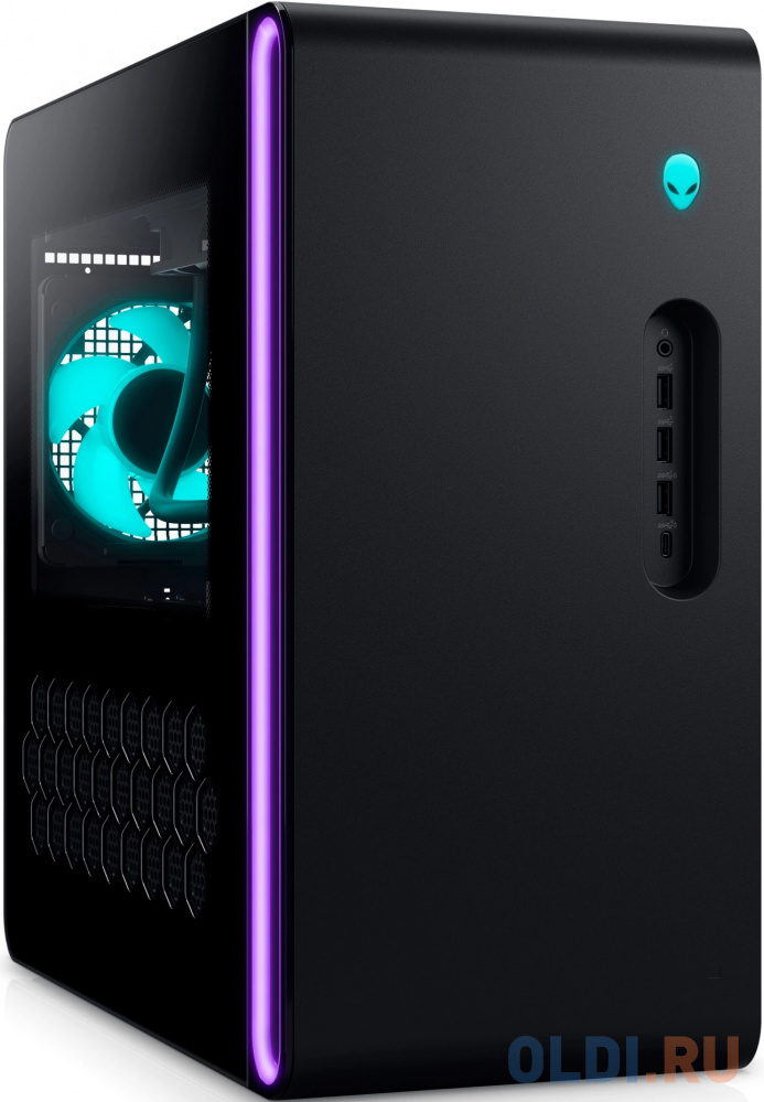 ПК Alienware Aurora R16 MT i7 14700KF (3.4) 32Gb SSD2Tb RTX4080 Super 16Gb Windows 11 Home GbitEth WiFi BT 1000W мышь клавиатура черный (R16-7281)