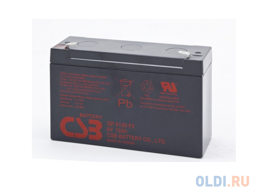 Батарея CSB GP6120 6V/12AH